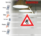RISK FALLING STICKER Premium Vinyl Sticker