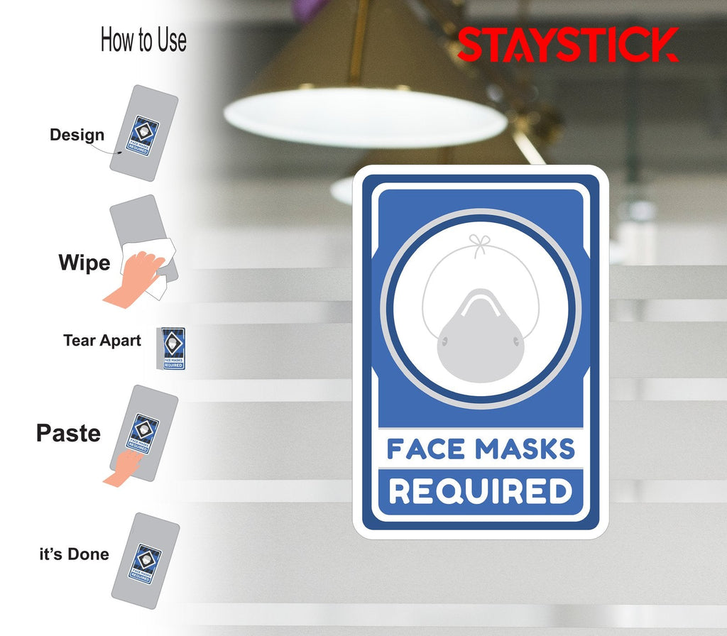 FACE MASK STICKER Safety Sticker