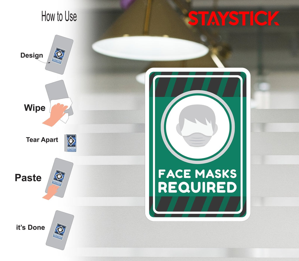 FACE MASK STICKER Safety Sticker