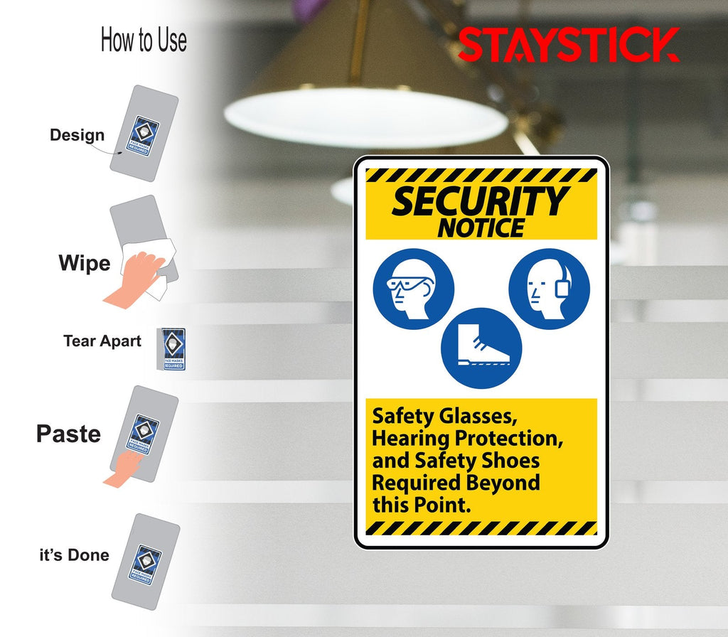 SECURITY SIGN STICKER Premium Vinyl Sticker
