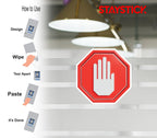 RED OCTAGON STICKER Premium Vinyl Sticker