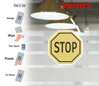 STOP SIGN STICKER Safety Sticker