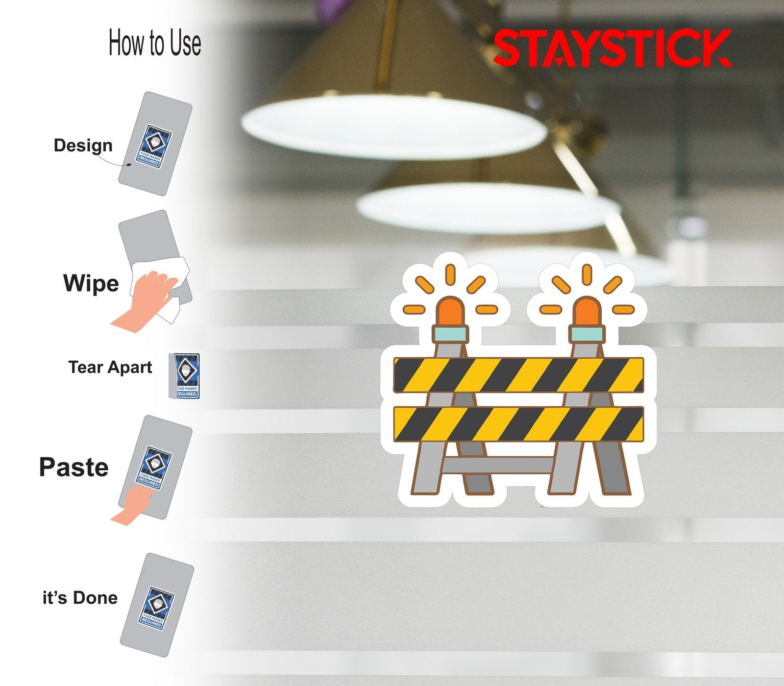 BARRICADE STICKER Premium Vinyl Sticker