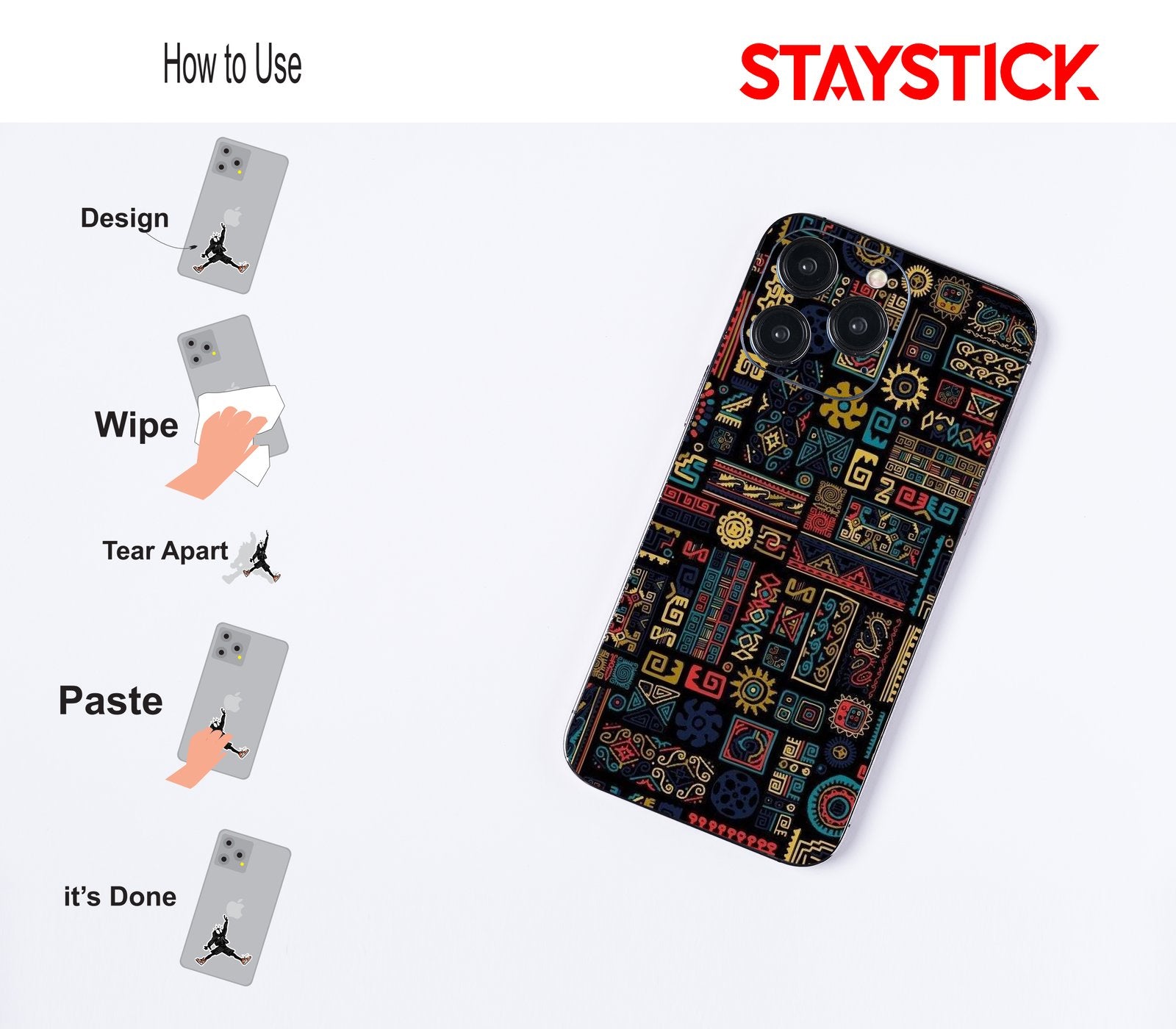 TRIBAL PATTERN MOBILE STICKER