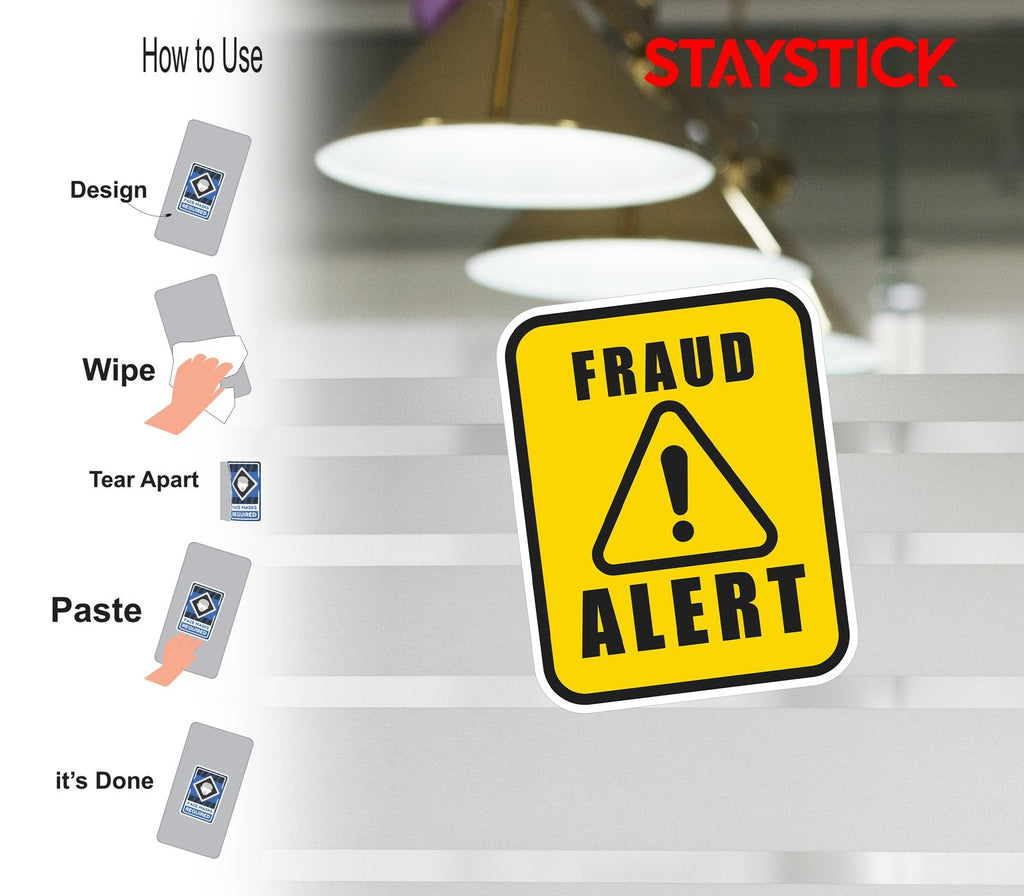 FRAUD ALERT STICKER Premium Vinyl Sticker