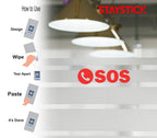 SOS CALL SIGN STICKER Premium Vinyl Sticker