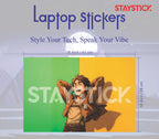 CARTOON CHARACTER LAPTOP STICKER