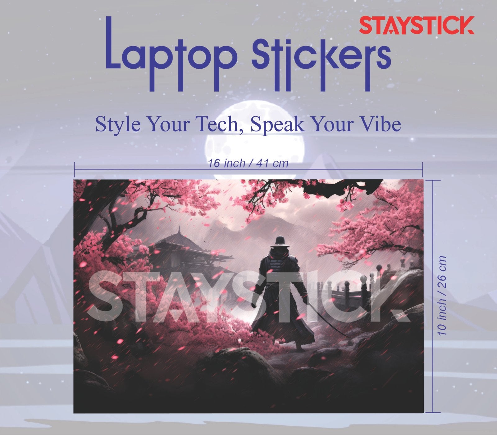 WARRIOR  CHARACTER LAPTOP STICKER