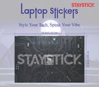 BLACK GRAPHICAL LAPTOP STICKER