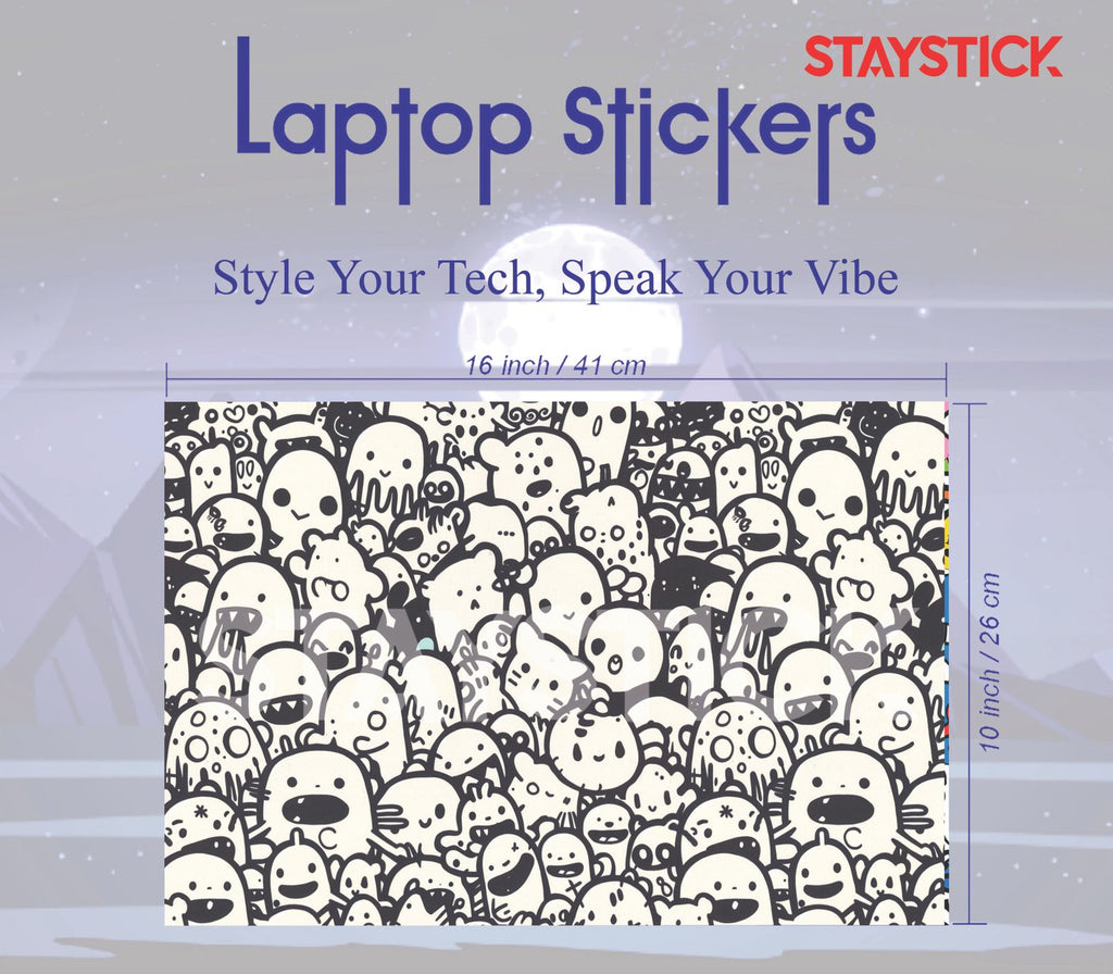 FUNNY CARTOON SKIN LAPTOP STICKER