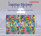 FUNNY CARTOON DESIGNED SKIN LAPTOP STICKER