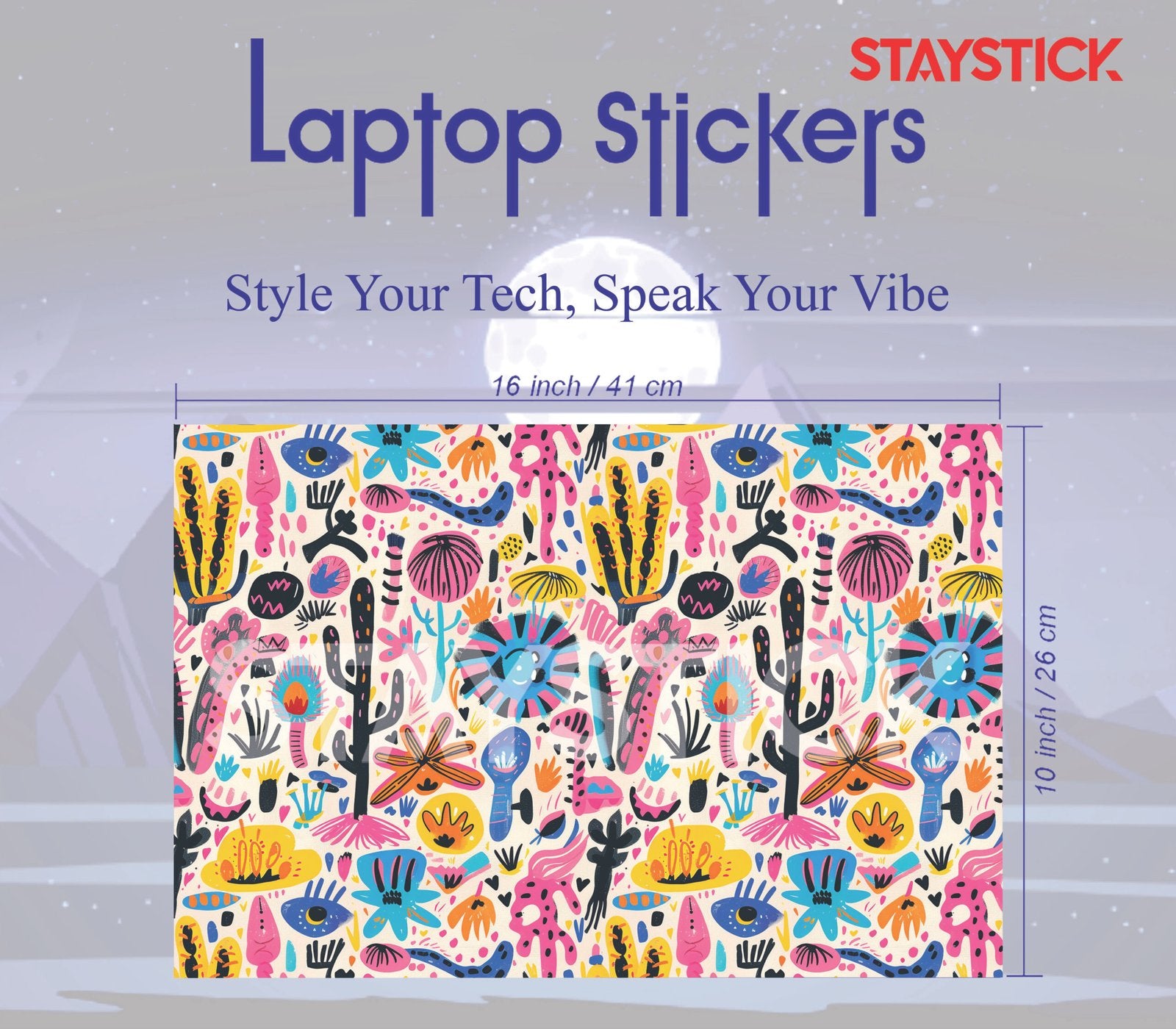 FLOEWER DESIGNED SKIN LAPTOP STICKER
