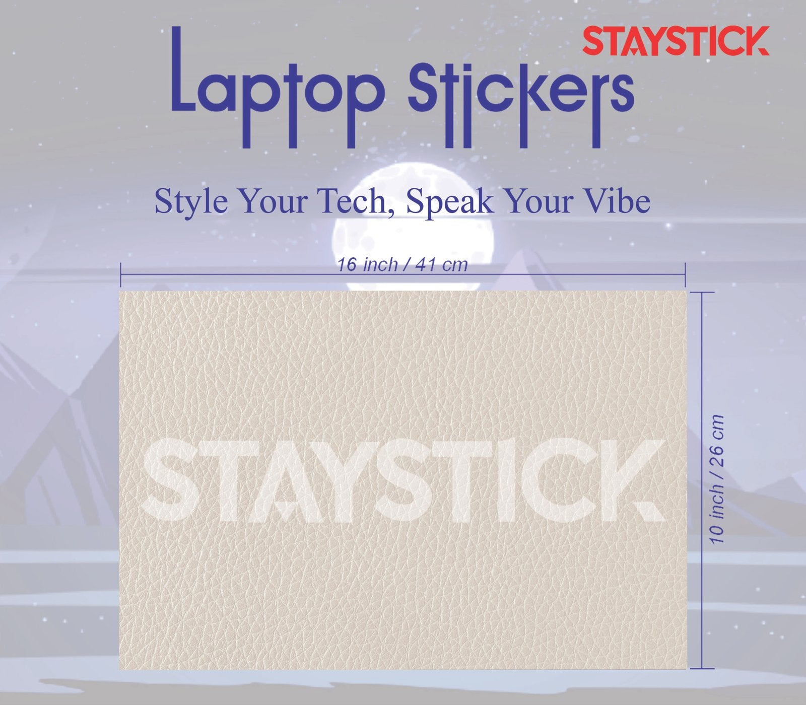 LIGHT BEIGE TONE COLOR LAPTOP STICKER