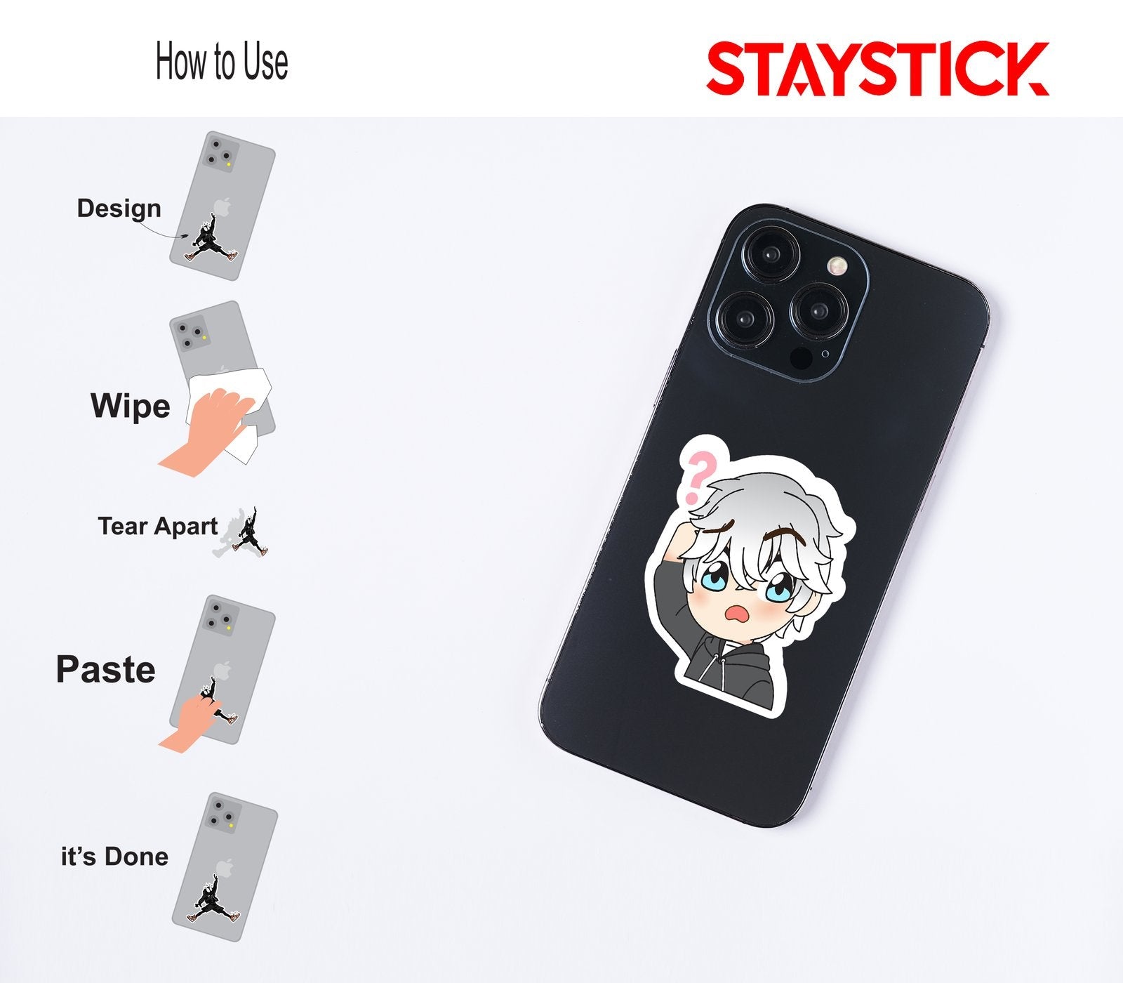 ANIME 5 STICKER Premium Vinyl Sticker