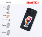 Colorful Sundae Dessert Sticker Premium Vinyl Sticker