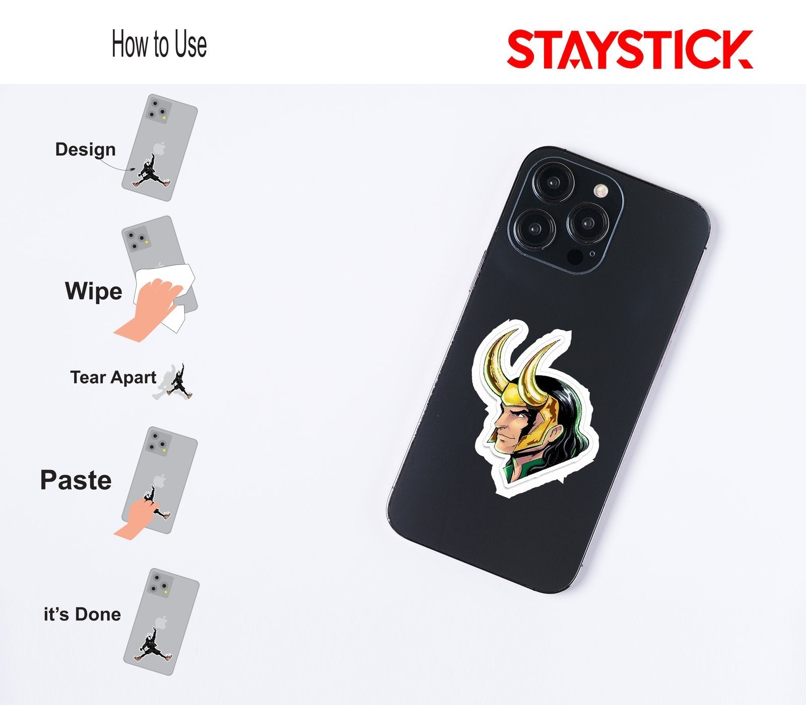 FACE CARTOON STICKER Premium Vinyl Sticker