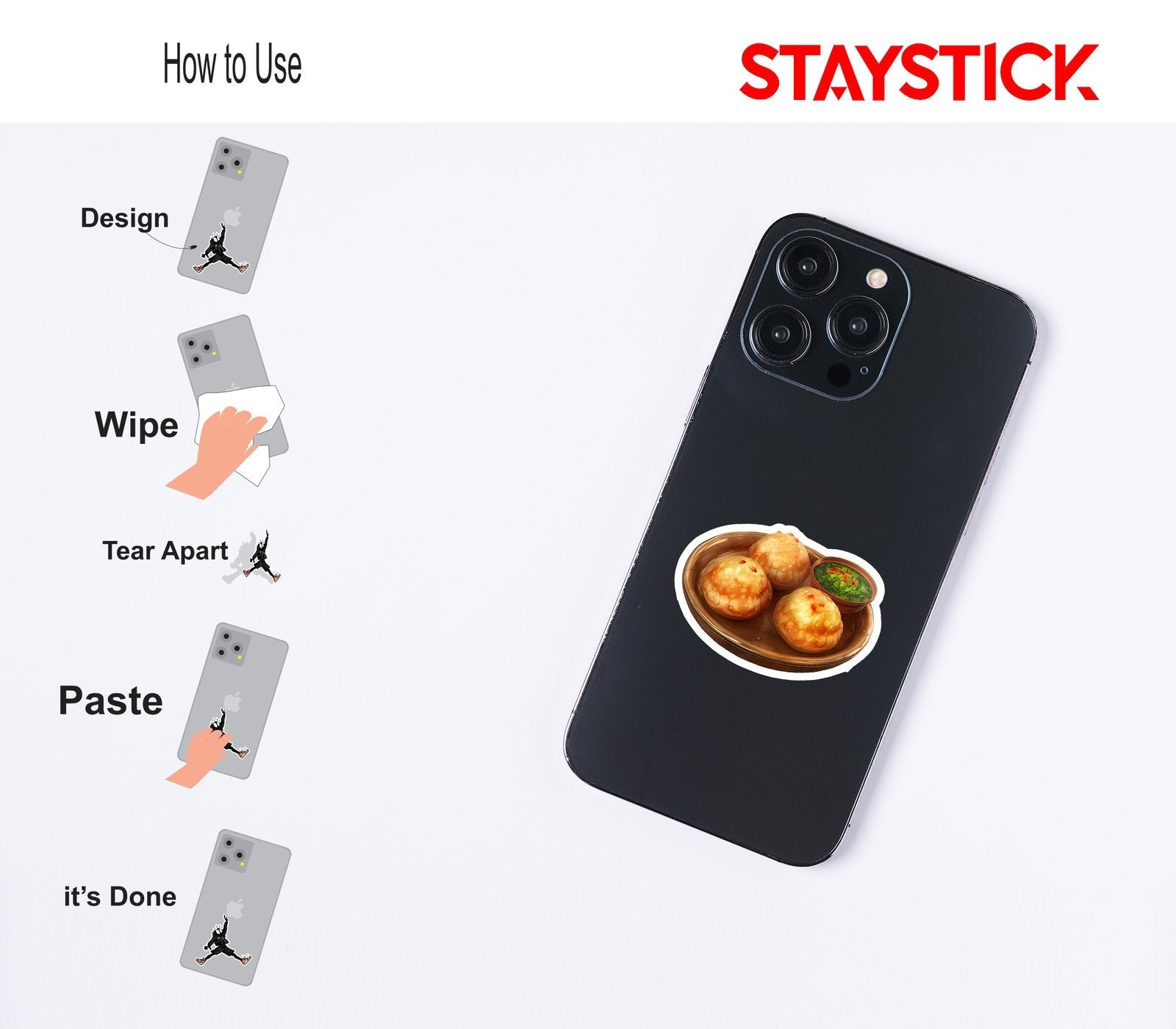 Radhaballavi with Aloo Sabzi Sticker Premium Vinyl Sticker