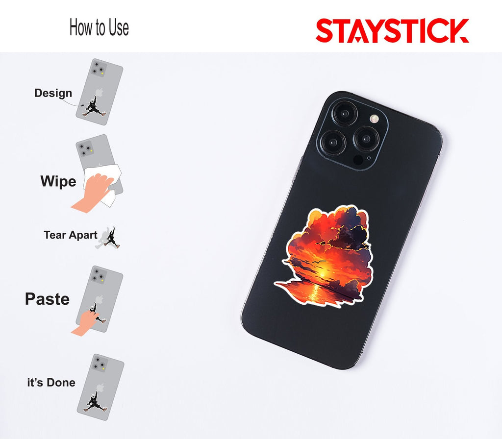 ORANGE SEA STICKER Premium Vinyl Sticker