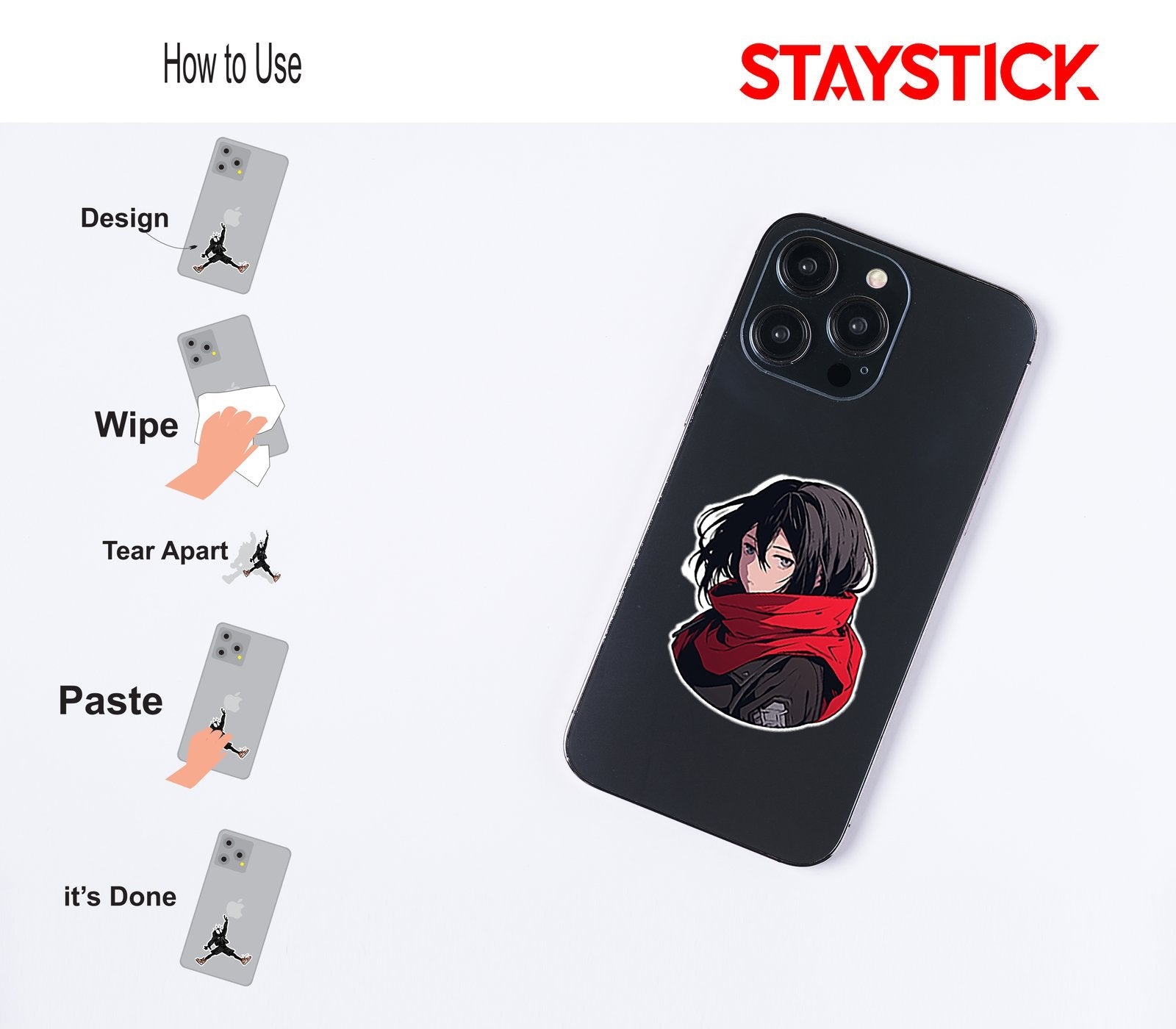 BOY ANIME STICKER Premium Vinyl Sticker