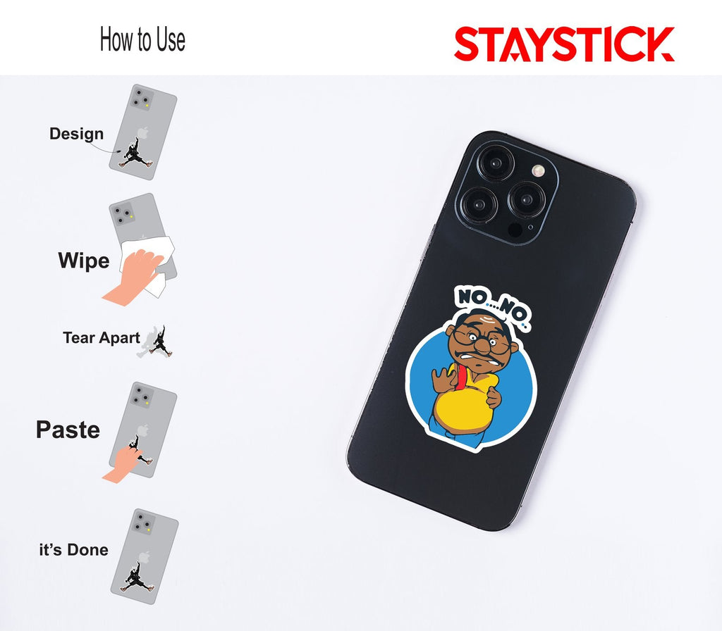 FUNNY CARTOON STICKER Premium Vinyl Sticker