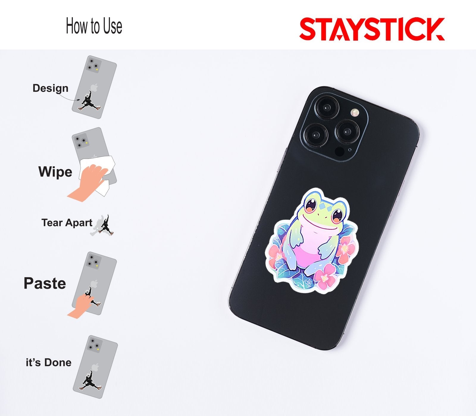CUTE FROG STICKER Premium Vinyl Sticker