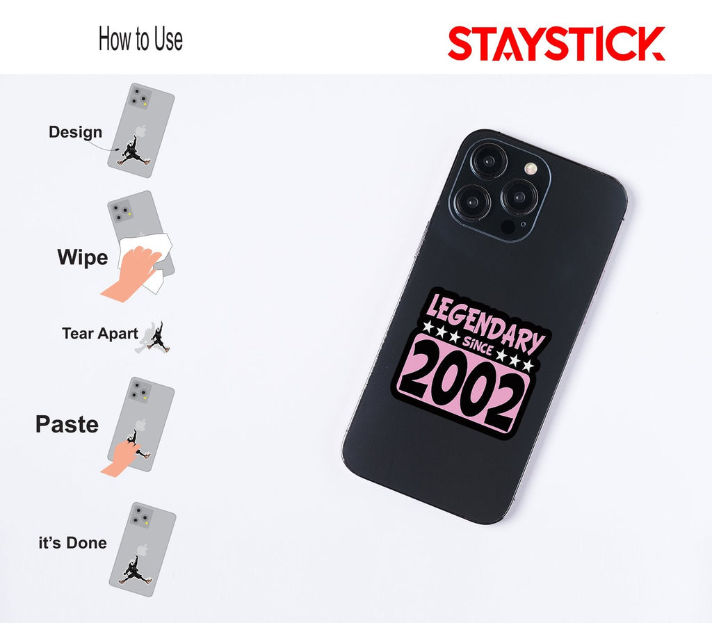 SINCE 2002 STICKER Premium Vinyl Sticker