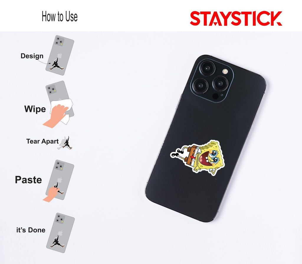 Surprised Patrick Star Sticker 3D Premium Sticker