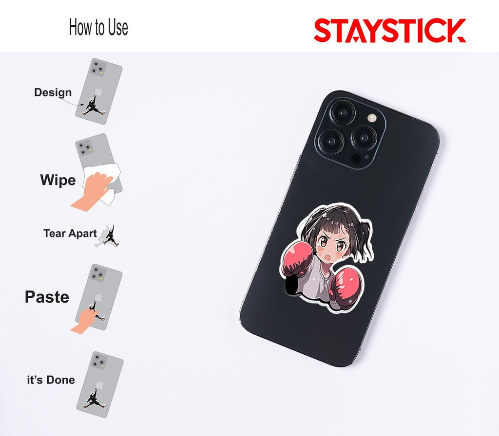 Angry Anime Girl Sticker Premium Vinyl Sticker
