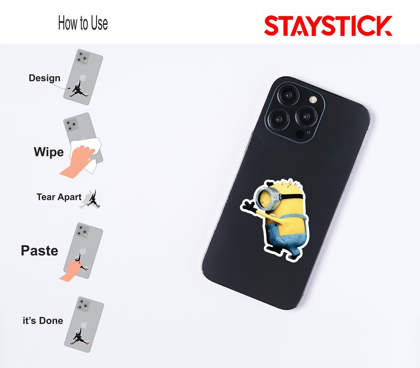 Despicable Me Minion Dab Sticker Premium Vinyl Sticker