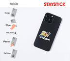 Agnes and Minion Hug Sticker Premium Vinyl Sticker