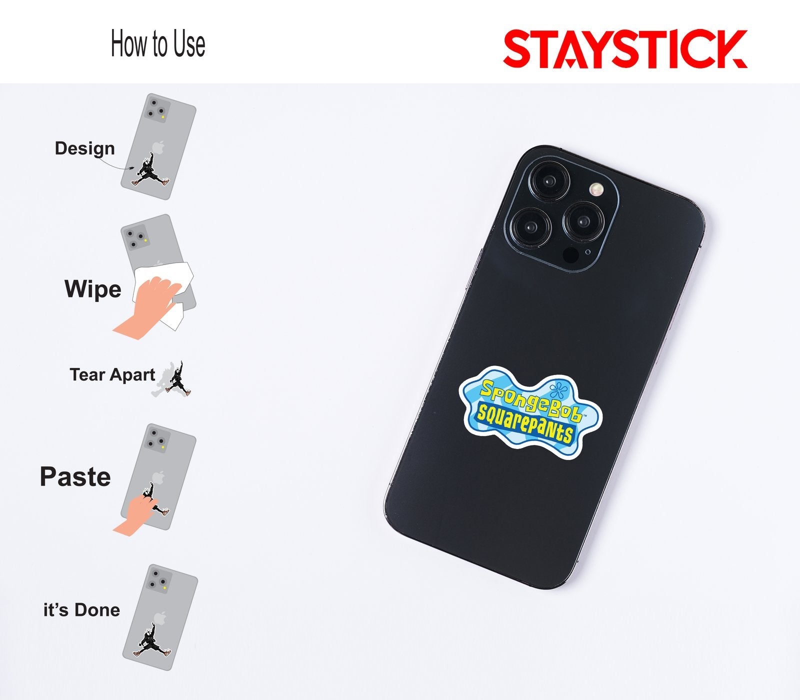 SpongeBob SquarePants Logo Sticker Premium Vinyl Sticker