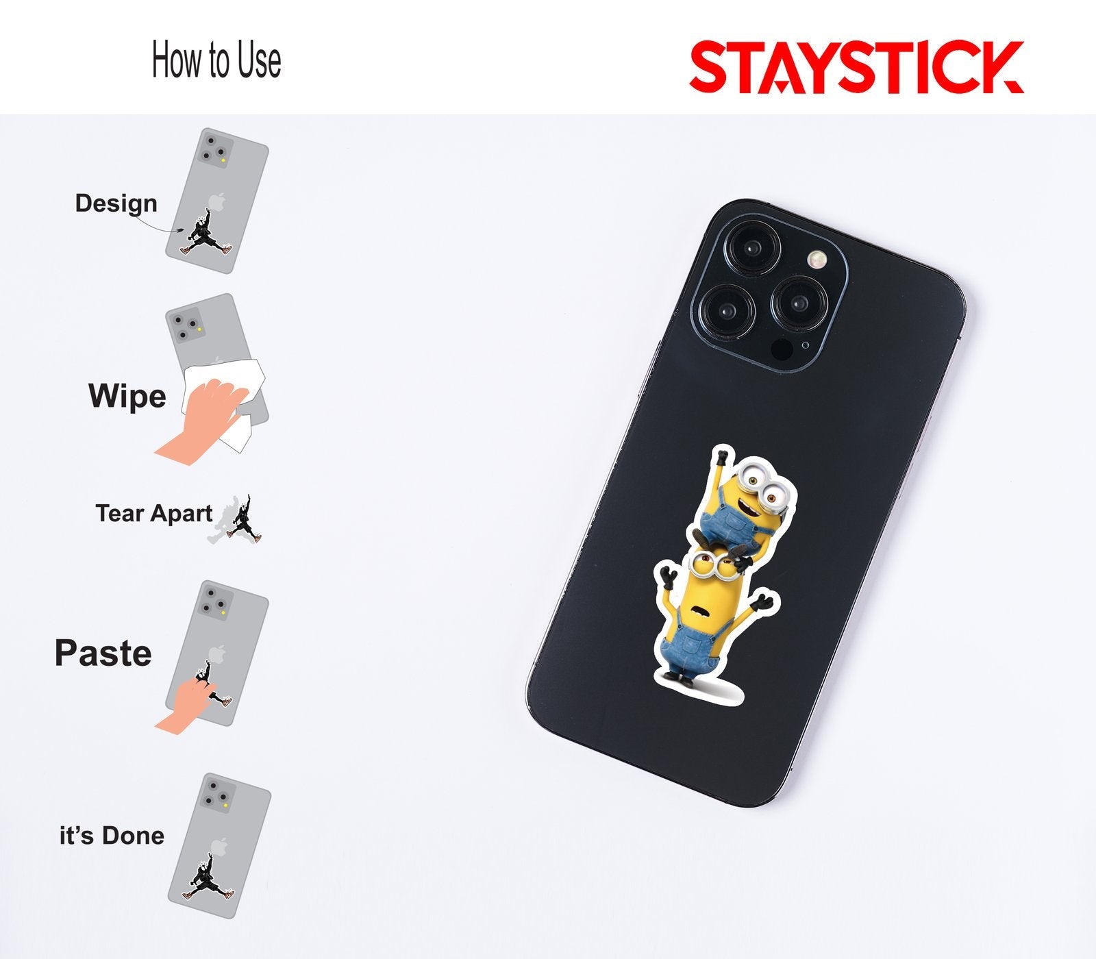 Stacked Minions Sticker Premium Vinyl Sticker