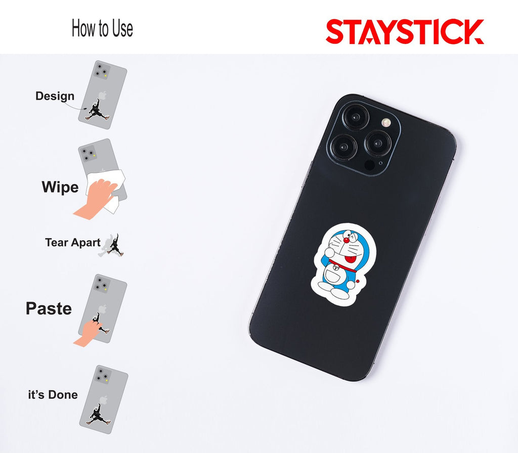 Cute Doraemon Sticker Premium Vinyl Sticker