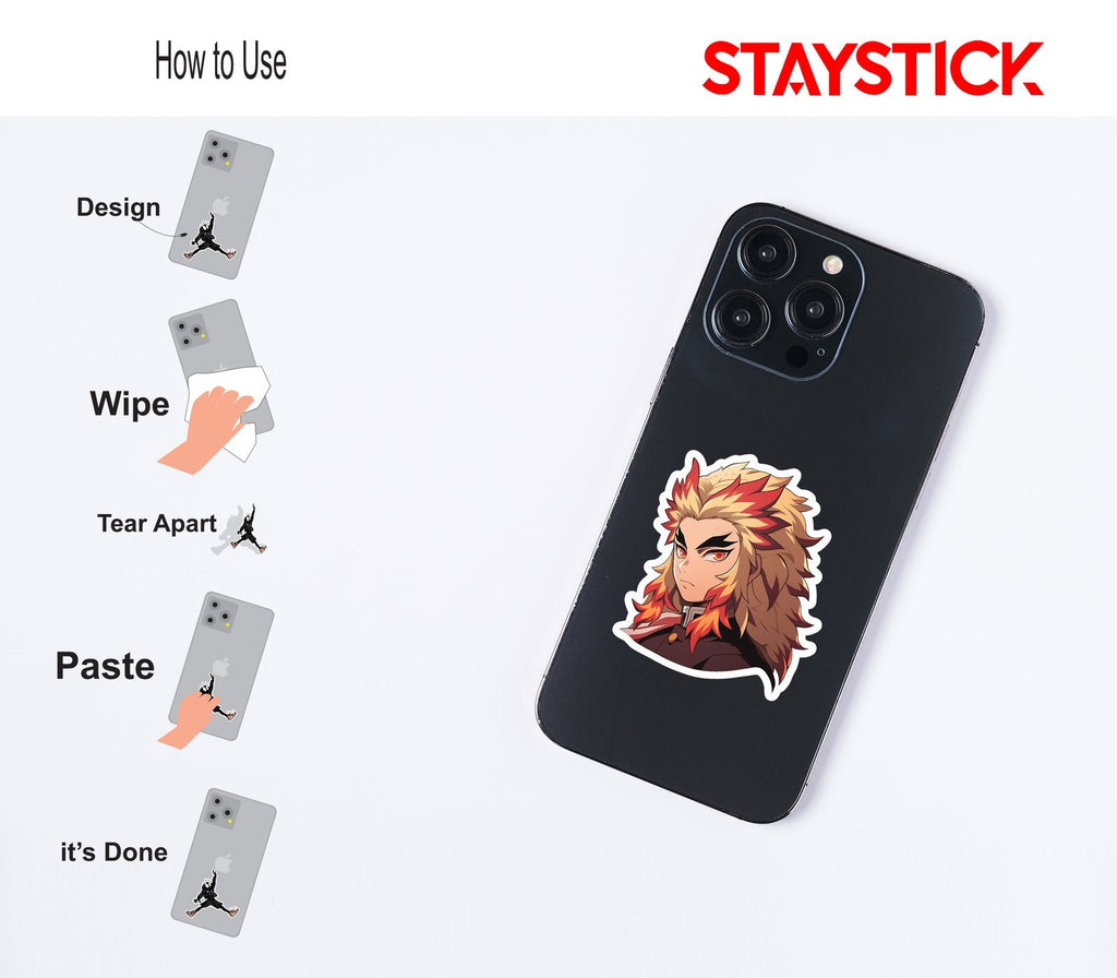 ANIME WARRIOR STICKER Premium Vinyl Sticker
