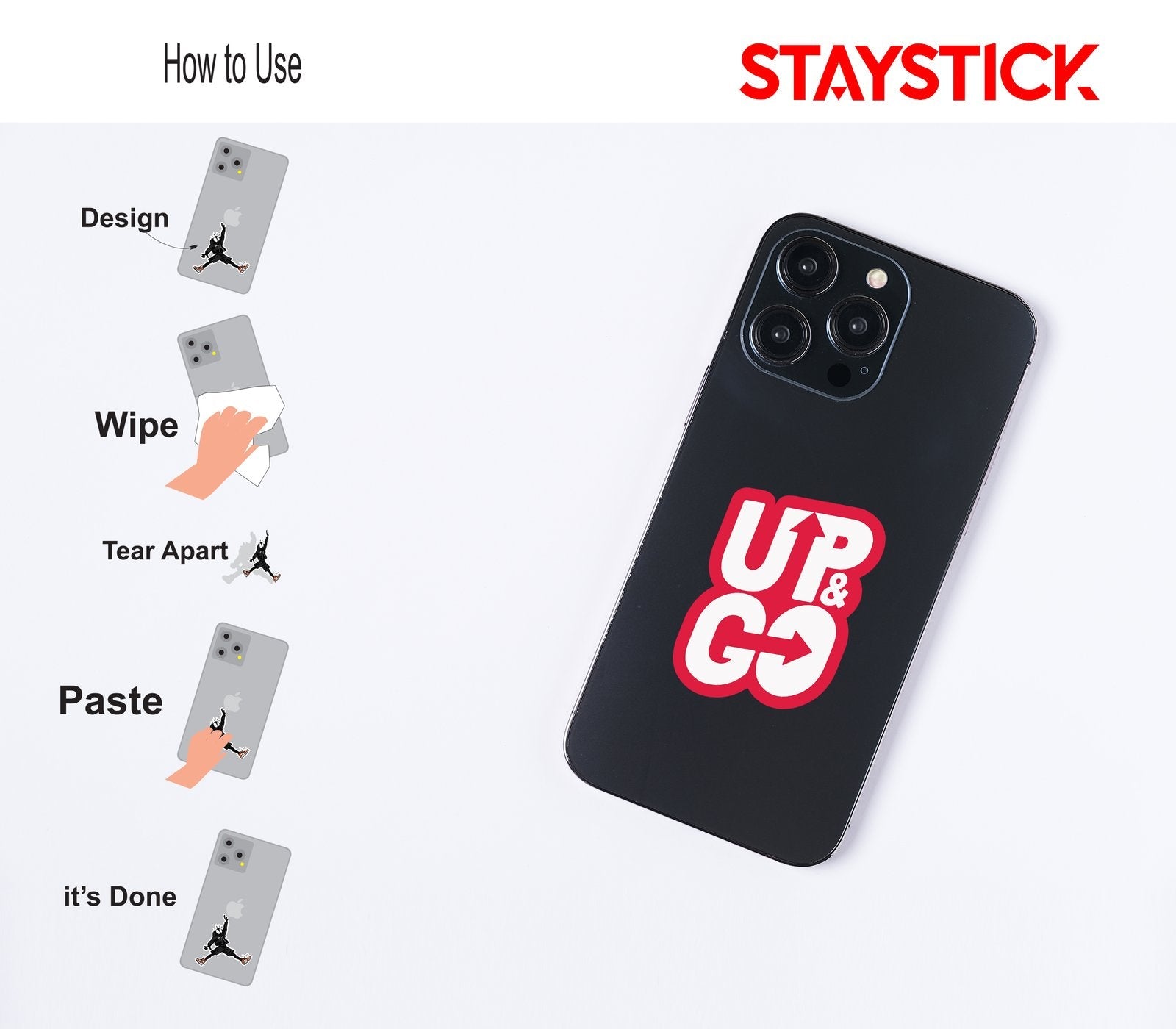 UP GO STICKER Premium Vinyl Sticker