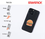 BURGER STICKER Premium Vinyl Sticker