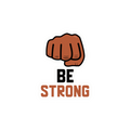 BE STRONG STICKER Metalized Sticker