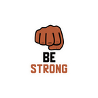 BE STRONG STICKER Metalized Sticker