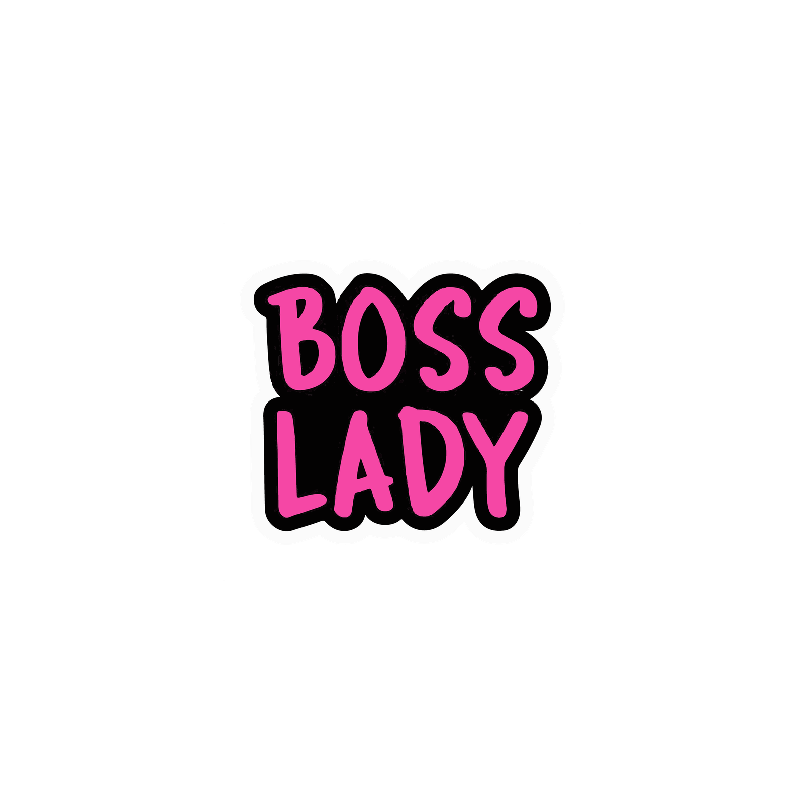 BOSS LADY STICKER Metalized Sticker