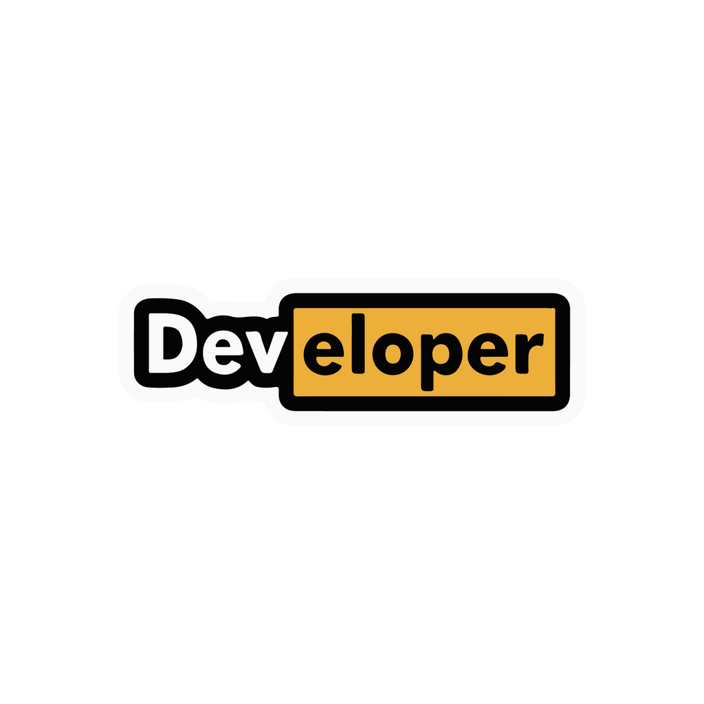 DEVELOPER STICKER Premium Vinyl Sticker