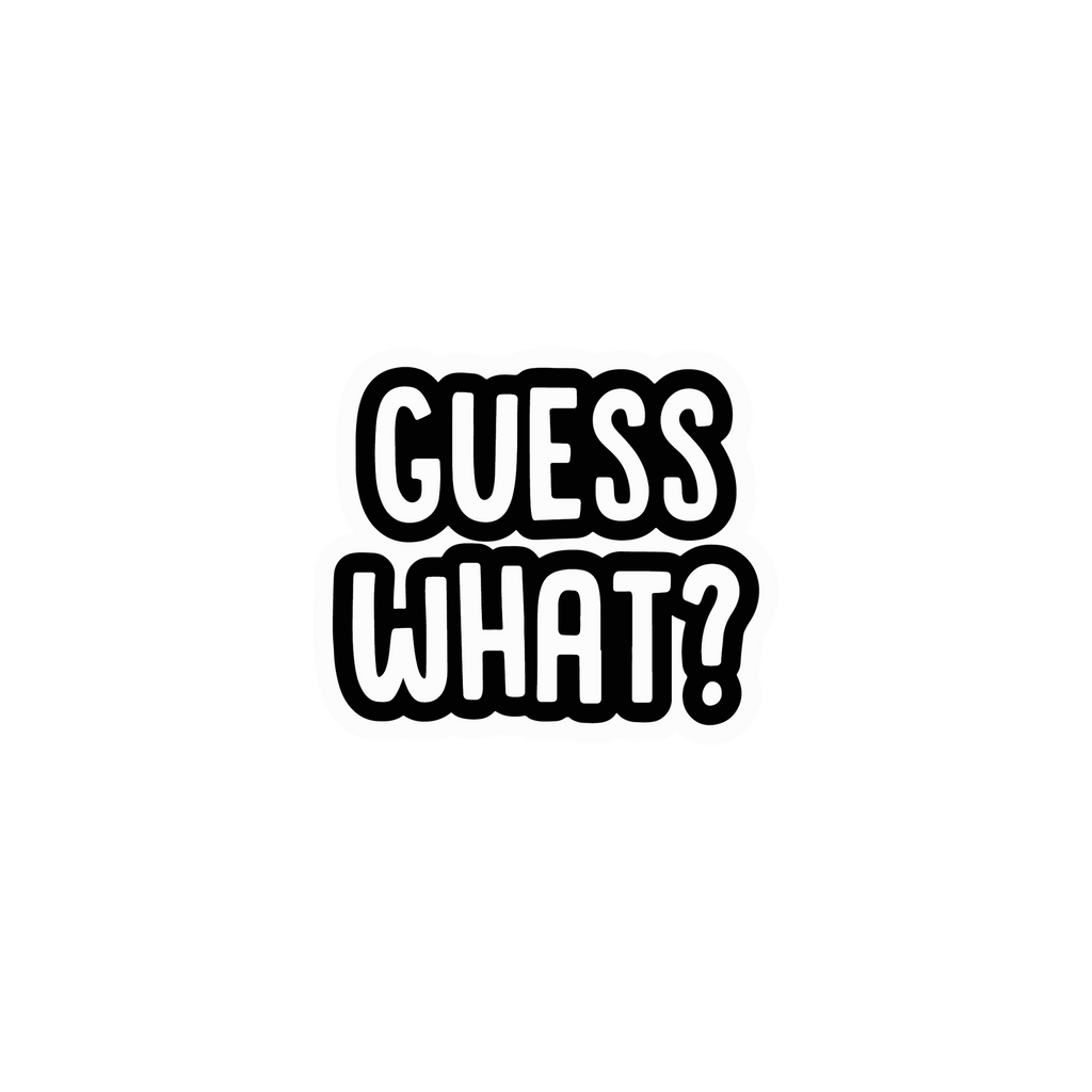 GUESS STICKER Metalized Sticker