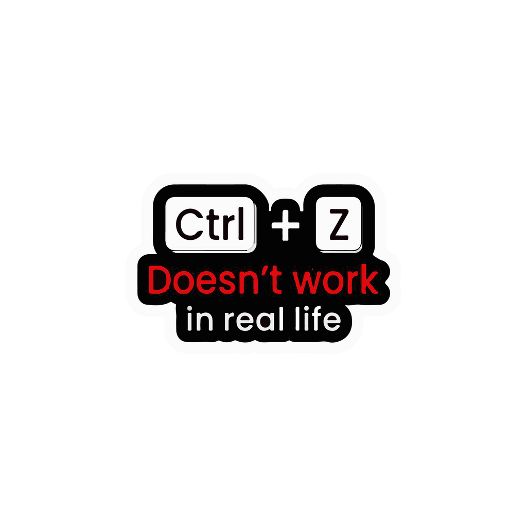 CTRL Z STICKER Premium Vinyl Sticker