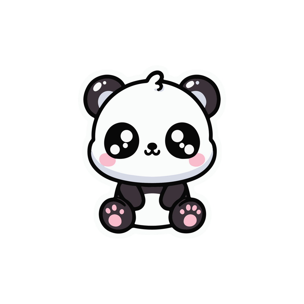 CUTE PANDA STICKER Premium Vinyl Sticker