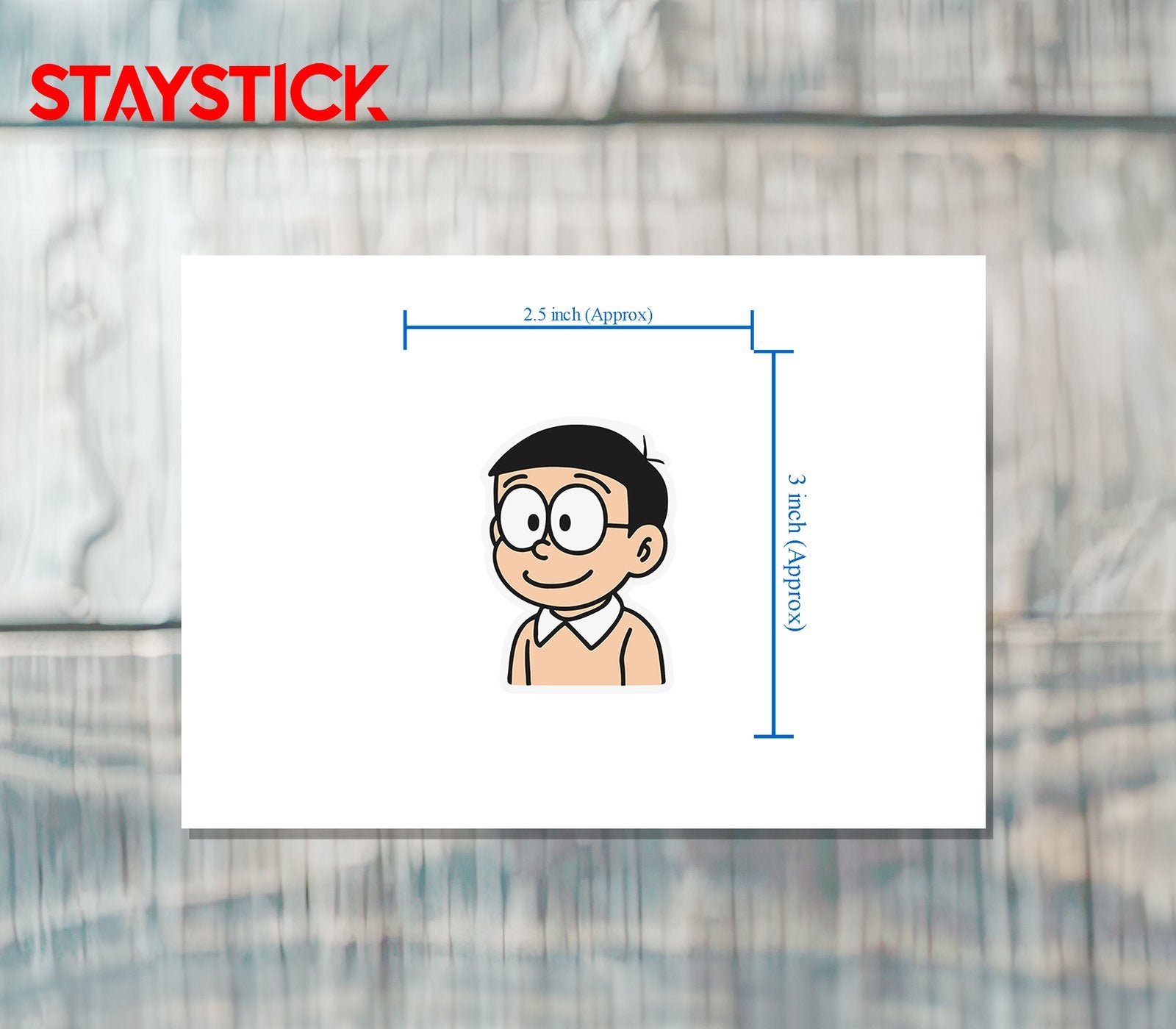Nobita Nobi Sticker Premium Vinyl Sticker