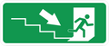 FIRE EXIT SIGN STICKER Safety Sticker
