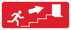 FIRE EXIT SIGN STICKER Safety Sticker