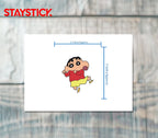 Shin Chan Running Sticker Premium Vinyl Sticker