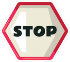 STOP STICKER Safety Sticker