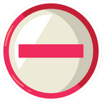 NO ENTRY STICKER Premium Vinyl Sticker