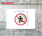 NO RUNNING STICKER Premium Vinyl Sticker